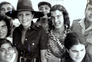 ‘Miss Universe 1971 Georgina Rizk visiting Baalbeck, by Diab Alkarssifi, 1977’,