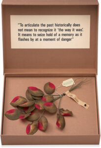 Residue (left over) resembles an archaeological collection box, inside of which